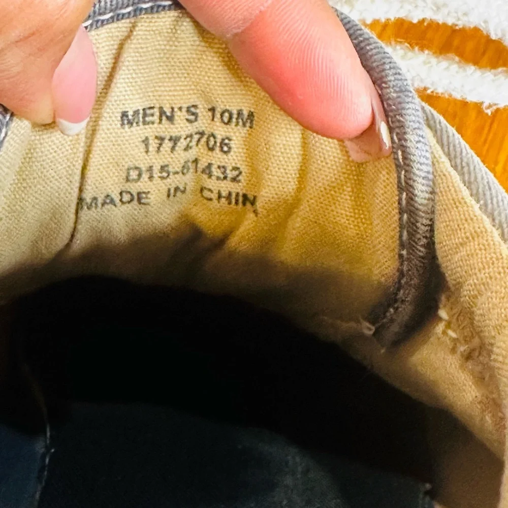 Sperry Men's Gray Canvas Boat Shoes